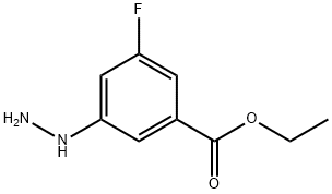 Ethyl 3-fluoro-5-hydrazinylbenzoate Structural