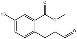 Methyl 5-mercapto-2-(3-oxopropyl)benzoate Structural