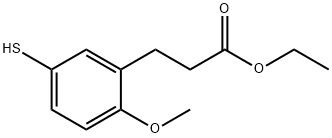 Ethyl 5-mercapto-2-methoxyphenylpropanoate Structural