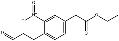 Ethyl 3-nitro-4-(3-oxopropyl)phenylacetate Structural