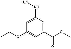 Methyl 3-ethoxy-5-hydrazinylbenzoate Structural