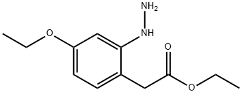 Ethyl 4-ethoxy-2-hydrazinylphenylacetate Structural