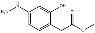 Methyl 4-hydrazinyl-2-hydroxyphenylacetate Structural