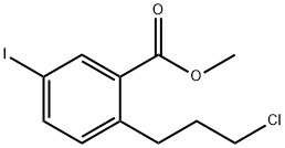 Methyl 2-(3-chloropropyl)-5-iodobenzoate Structural