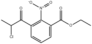 Ethyl 3-(2-chloropropanoyl)-2-nitrobenzoate Structural