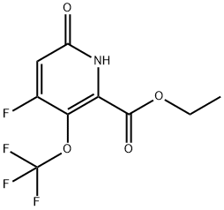 Ethyl 4-fluoro-6-hydroxy-3-(trifluoromethoxy)pyridine-2-carboxylate Structural