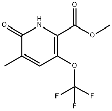 Methyl 2-hydroxy-3-methyl-5-(trifluoromethoxy)pyridine-6-carboxylate Structural