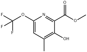 Methyl 3-hydroxy-4-methyl-6-(trifluoromethoxy)pyridine-2-carboxylate Structural