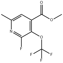 Methyl 2-fluoro-6-methyl-3-(trifluoromethoxy)pyridine-4-carboxylate Structural