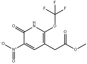 Methyl 2-hydroxy-3-nitro-6-(trifluoromethoxy)pyridine-5-acetate Structural