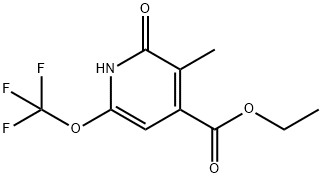 Ethyl 2-hydroxy-3-methyl-6-(trifluoromethoxy)pyridine-4-carboxylate Structural