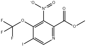 Methyl 5-iodo-3-nitro-4-(trifluoromethoxy)pyridine-2-carboxylate Structural