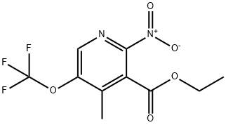 Ethyl 4-methyl-2-nitro-5-(trifluoromethoxy)pyridine-3-carboxylate Structural
