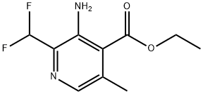 Ethyl 3-amino-2-(difluoromethyl)-5-methylpyridine-4-carboxylate Structural
