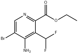 Ethyl 4-amino-5-bromo-3-(difluoromethyl)pyridine-2-carboxylate Structural