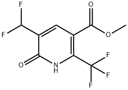 Methyl 3-(difluoromethyl)-2-hydroxy-6-(trifluoromethyl)pyridine-5-carboxylate Structural