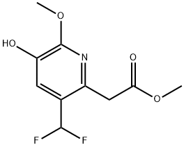 Methyl 3-(difluoromethyl)-5-hydroxy-6-methoxypyridine-2-acetate Structural
