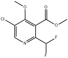 Methyl 5-chloro-2-(difluoromethyl)-4-methoxypyridine-3-carboxylate Structural