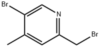 Pyridine, 5-bromo-2-(bromomethyl)-4-methyl- Structural