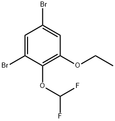 Benzene, 1,5-dibromo-2-(difluoromethoxy)-3-ethoxy- Structural