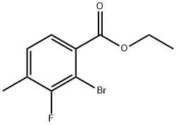 Benzoic acid, 2-bromo-3-fluoro-4-methyl-, ethyl ester Structural