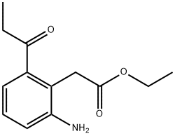 Ethyl 2-amino-6-propionylphenylacetate Structural