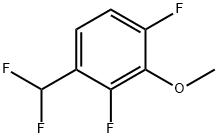 Benzene, 1-(difluoromethyl)-2,4-difluoro-3-methoxy- Structural