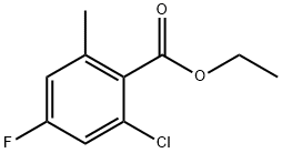 Ethyl 2-chloro-4-fluoro-6-methylbenzoate Structural
