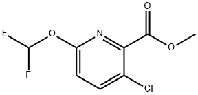 Methyl 3-Chloro-6-(difluoromethoxy)picolinate Structural