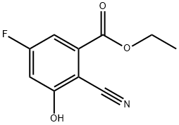 Ethyl 2-cyano-5-fluoro-3-hydroxybenzoate Structural