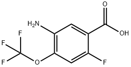 Benzoic acid, 5-amino-2-fluoro-4-(trifluoromethoxy)- Structural