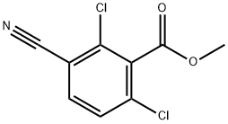 Benzoic acid, 2,6-dichloro-3-cyano-, methyl ester Structural