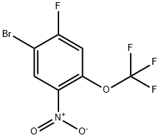 Benzene, 1-bromo-2-fluoro-5-nitro-4-(trifluoromethoxy)- Structural