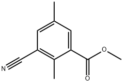 Benzoic acid, 3-cyano-2,5-dimethyl-, methyl ester Structural