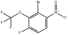 Benzene, 2-bromo-4-fluoro-1-nitro-3-(trifluoromethoxy)- Structural