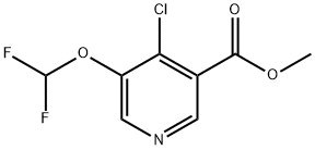 Methyl 4-Chloro-5-(difluoromethoxy)nicotinate Structural