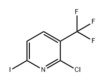 Pyridine, 2-chloro-6-iodo-3-(trifluoromethyl)- Structural