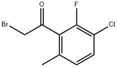 Ethanone, 2-bromo-1-(3-chloro-2-fluoro-6-methylphenyl)- Structural