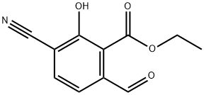 Ethyl 3-cyano-6-formyl-2-hydroxybenzoate Structural