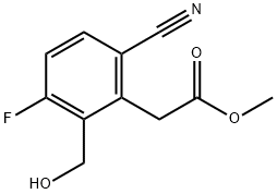 Methyl 6-cyano-3-fluoro-2-(hydroxymethyl)phenylacetate