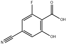Benzoic acid, 4-cyano-2-fluoro-6-hydroxy- Structural