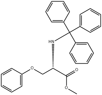 O-Phenyl-N-(triphenylmethyl)-L-serine methyl ester Structural