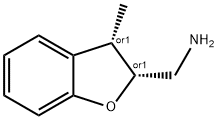 rac-[(2R,3S)-3-methyl-2,3-dihydro-1-benzofuran-2-yl]methanamine, cis Structural