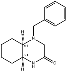 rac-(4aR,8aS)-4-benzyl-decahydroquinoxalin-2-one, cis Structural