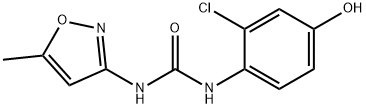 Urea, N-(2-chloro-4-hydroxyphenyl)-N'-(5-methyl-3-isoxazolyl)- Structural