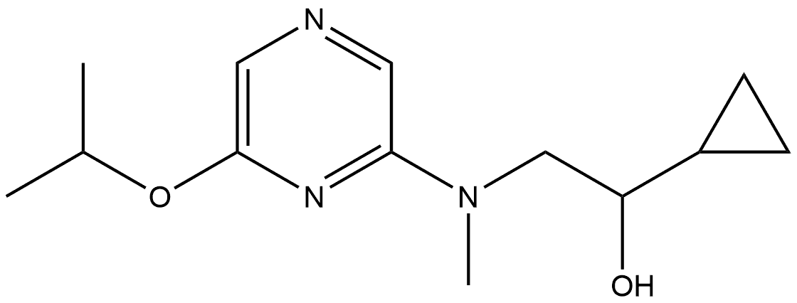 Cyclopropanemethanol, α-[[methyl[6-(1-methylethoxy)-2-pyrazinyl]amino]methyl]- Structural