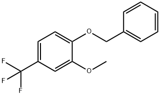 Benzene, 2-methoxy-1-(phenylmethoxy)-4-(trifluoromethyl)- Structural