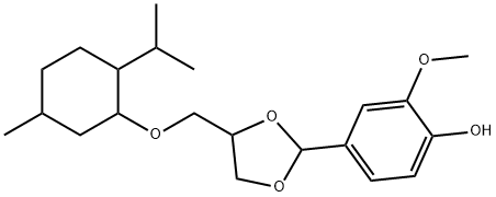 VANILLIN 3-(L -MENTHOXY)PROPANE-1,2-DIOL ACETAL Structural