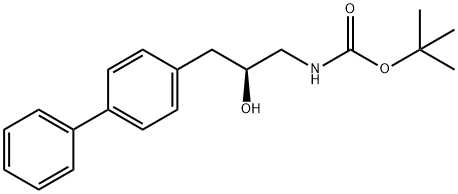 Carbamic acid, N-[(2S)-3-[1,1'-biphenyl]-4-yl-2-hydroxypropyl]-, 1,1-dimethylethyl ester Structural