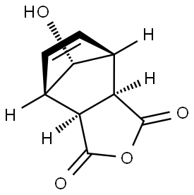rel-(3aR,4S,7R,7aS)-3a,4,7,7a-Tetrahydro-8-hydroxy-4,7-methanoisobenzofuran-1,3-dione Structural